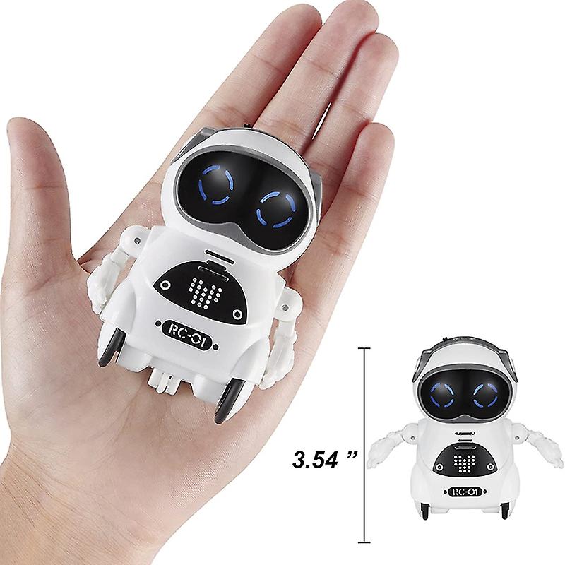 Mini robot de buzunar electric multifuncțional cu voce inteligentă cu muzică ușoară Educație timpurie pentru copii