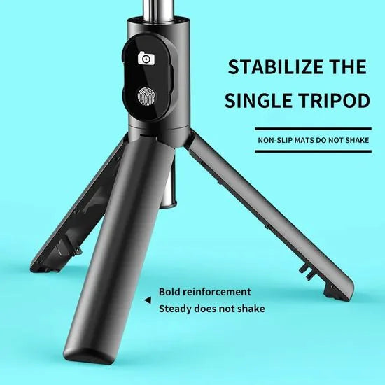 Mini Selfie Stick wireless cu telecomanda detasabila si trepied