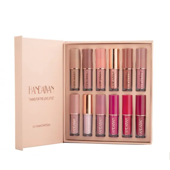 🛍️ Oferta Specială: Set de 12 Rujuri Lichide - Ultra-Mate & Glossy 💄