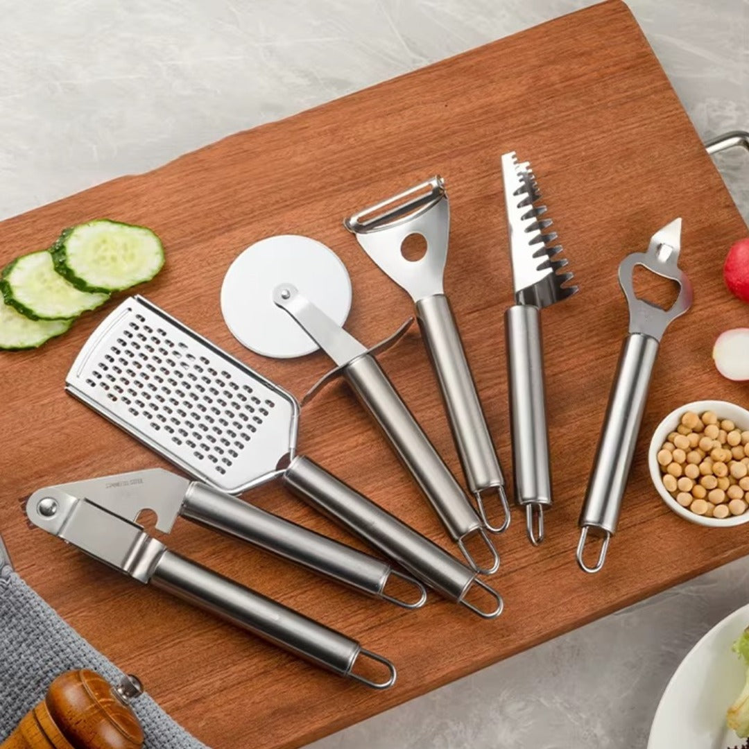 Set de Ustensile de Bucătărie Premium 20 Piese Complete, Ergonomice și Durabile pentru Gătit și Servit