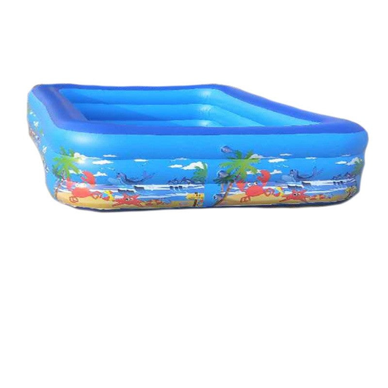 Piscina Gonflabila, Adulti si Copii, Baza Moale, 3 Inele Gonflabile