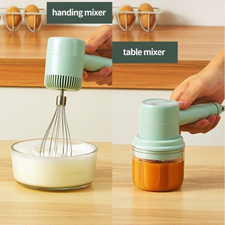 Oferta Speciala!Mini blender electric fără fir cu 3 viteze + Mini tocător electric de bucătărie+Pulverizator pentru ulei/otet 100 ml
