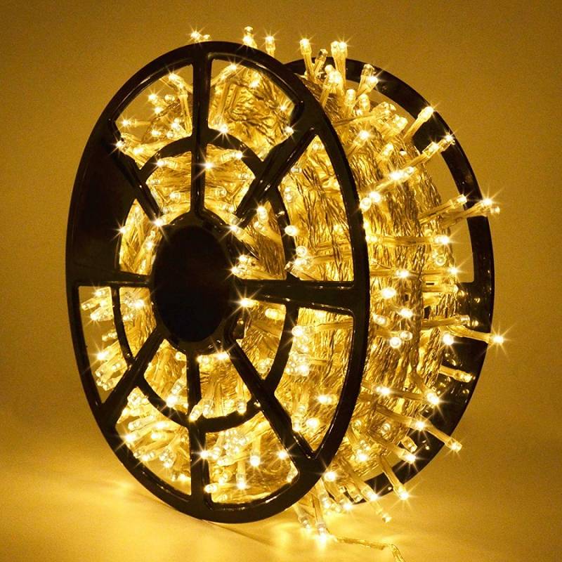 OFERTA PACHET! Instalatie de Craciun, rola 100m, cu 8 Jocuri de lumini led + 1 INSTALATIE CRACIUN 9M