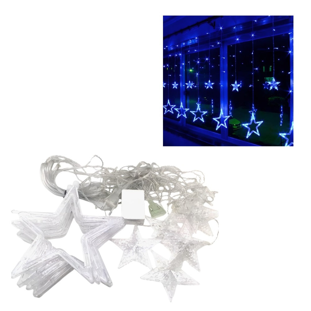 Instalatie Craciun,perdea de stele+CADOU Instalatie Craciun 100 led