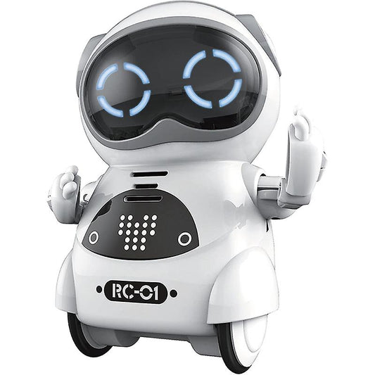 Mini robot de buzunar electric multifuncțional cu voce inteligentă cu muzică ușoară Educație timpurie pentru copii