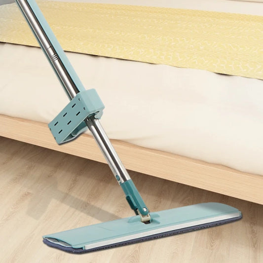 Mop compact cu microfibra, rotativ 360°, maner moale, sistem de uscare, 153 cm x 40 cm