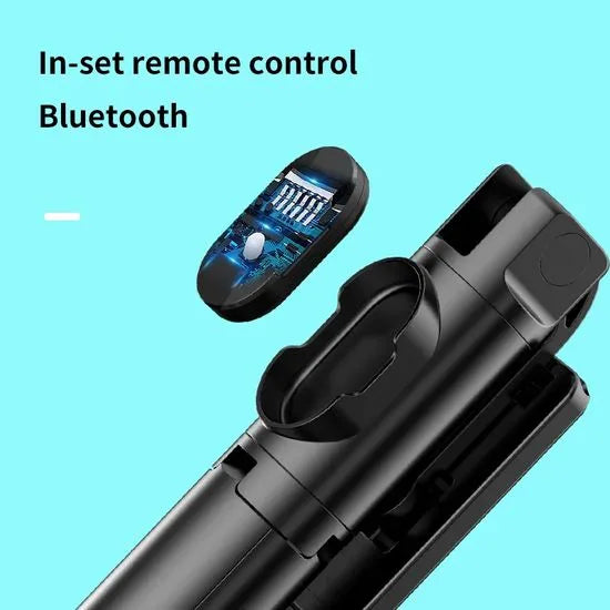 Mini Selfie Stick wireless cu telecomanda detasabila si trepied