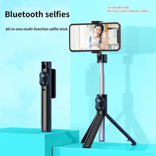 Mini Selfie Stick wireless cu telecomanda detasabila si trepied