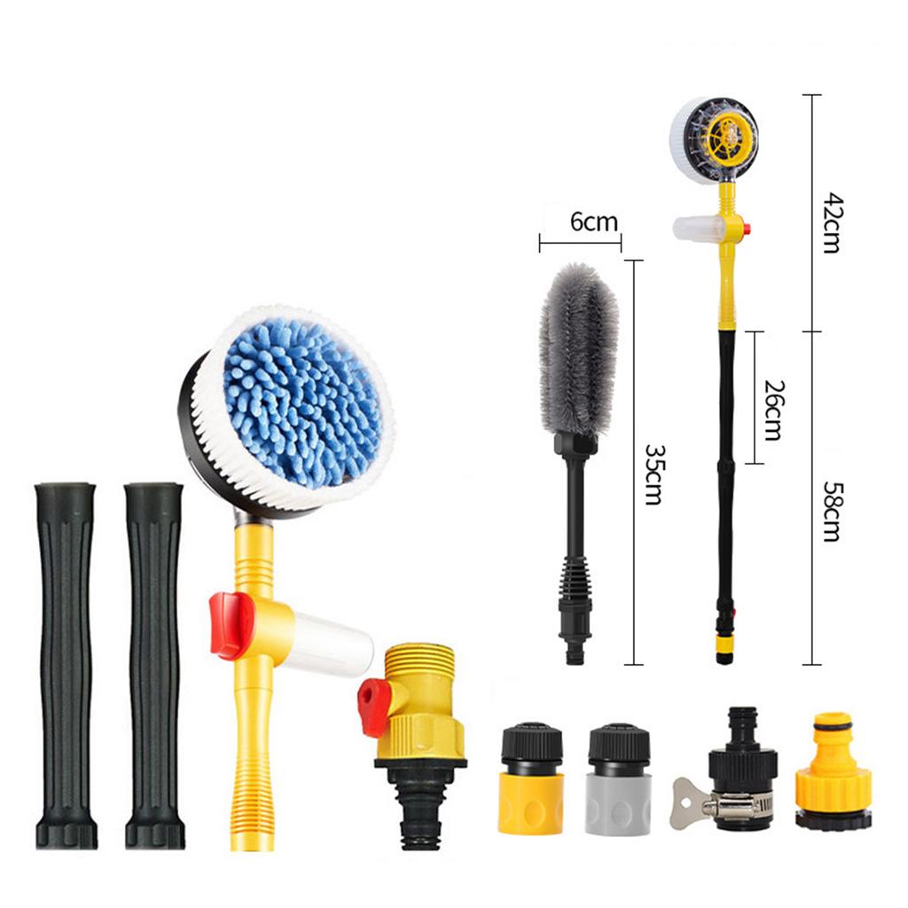Kit spalare auto cu adaptor de furtun si sapun,cu rotire 360 de grade
