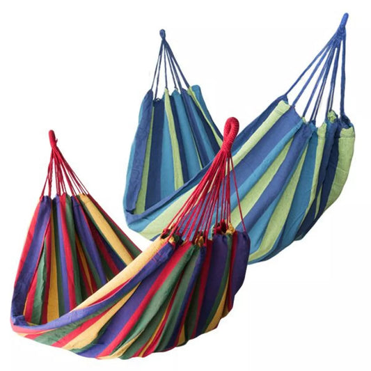 Set x2 Hamace din Bumbac Rezistent 190x90 cm + Sac Transport
