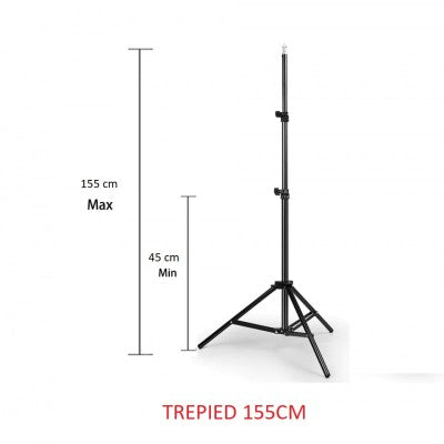 Lampa circulara LED cu trepied si suport de telefon