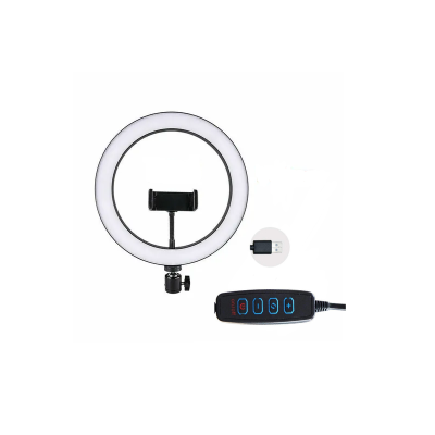 Lampa circulara LED cu trepied si suport de telefon