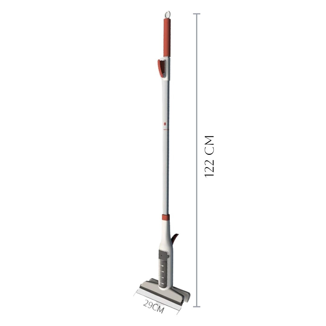 Mop cu pulverizare si racleta, cu brat extensibil pentru curățarea geamurilor