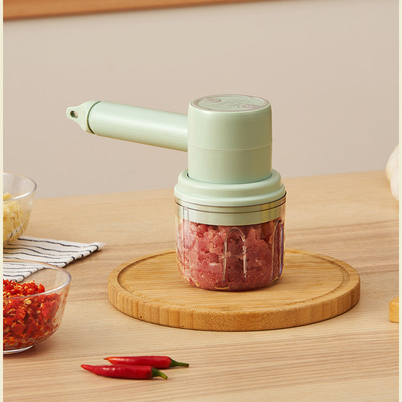 Oferta Speciala!Mini blender electric fără fir cu 3 viteze + Mini tocător electric de bucătărie+Pulverizator pentru ulei/otet 100 ml