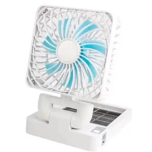 Ventilator auto cu panou solar, portabil, reincarcabil, pliabil, foarte puternic, din ABS, 3 niveluri de putere
