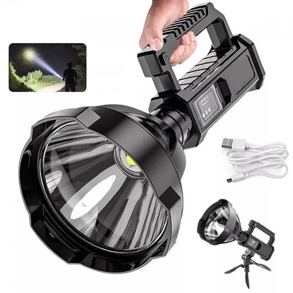 LANTERNA LED, REINCARCABILA, FUNCTIE POWERBANK, 4 MODURI ILUMINARE, TREPIED CADOU