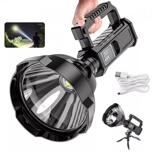 LANTERNA LED, REINCARCABILA, FUNCTIE POWERBANK, 4 MODURI ILUMINARE, TREPIED CADOU