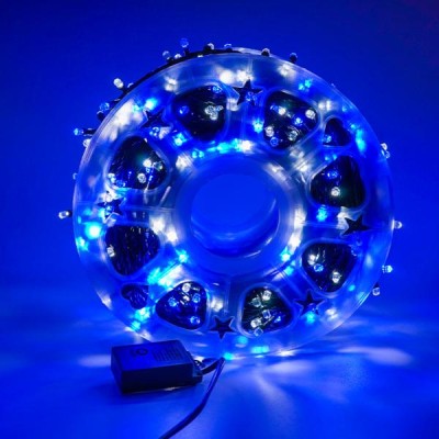 OFERTA PACHET! Instalatie de Craciun, rola 100m, cu 8 Jocuri de lumini led + 1 INSTALATIE CRACIUN 9M