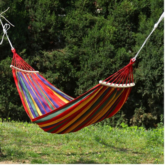 OFERTĂ SPECIALĂ! Hamac Dublu cu Bară din Lemn – Relaxare de Lux la Super Preț!